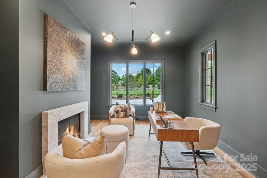 Furnished interior view inside a new home in Cardinal Crest, Weddington (Image 33).
