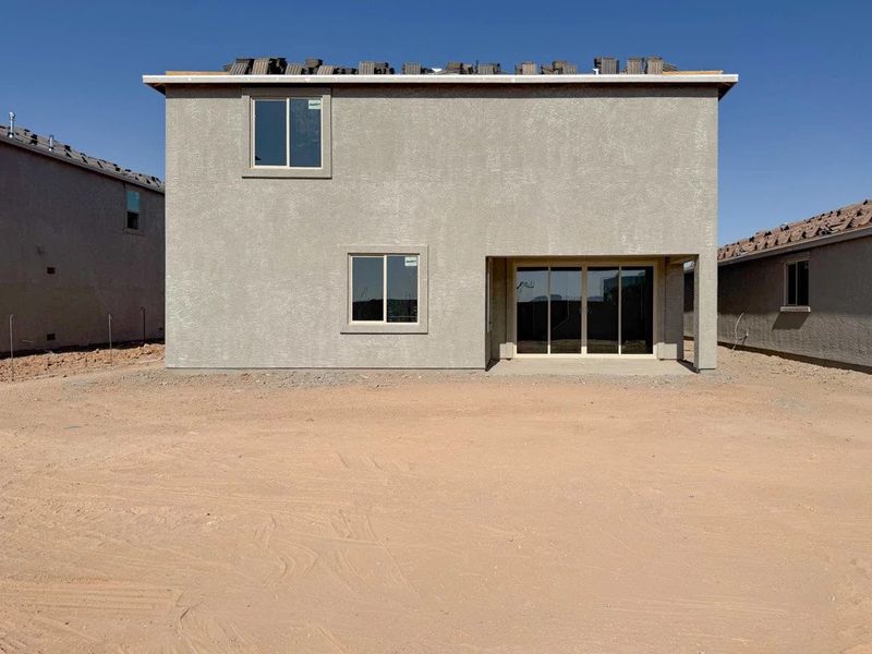 Back exterior elevation Back exterior elevation