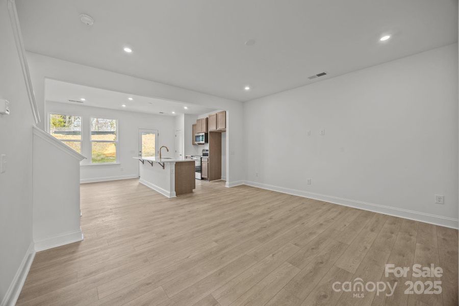Family Room + Kitchen View