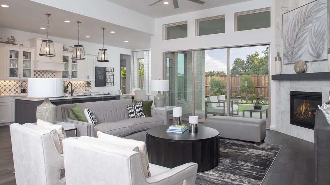 Furnished interior view inside a new home in Trinity Falls, McKinney (Image 18).