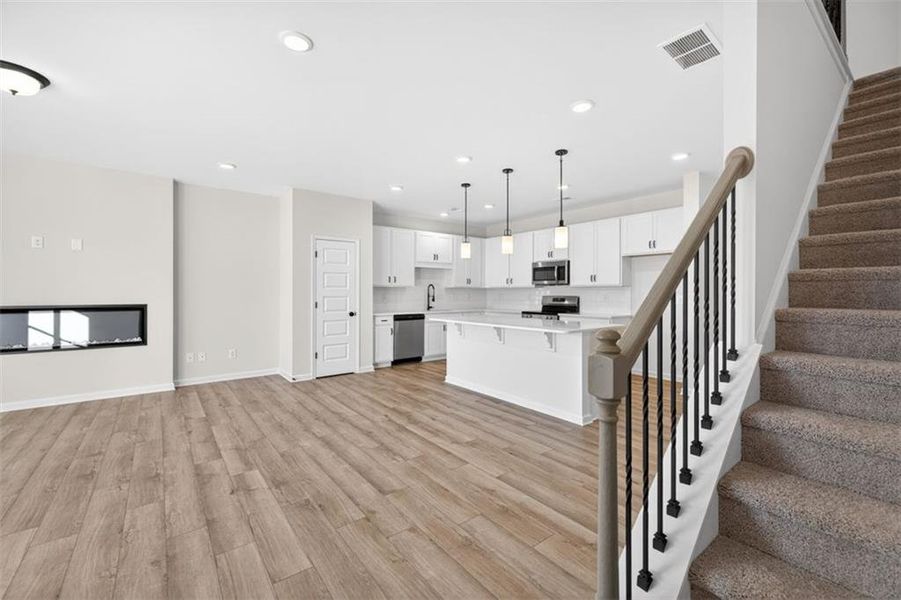 Furnished interior view inside a new home in Sanders Park, Austell (Image 10).