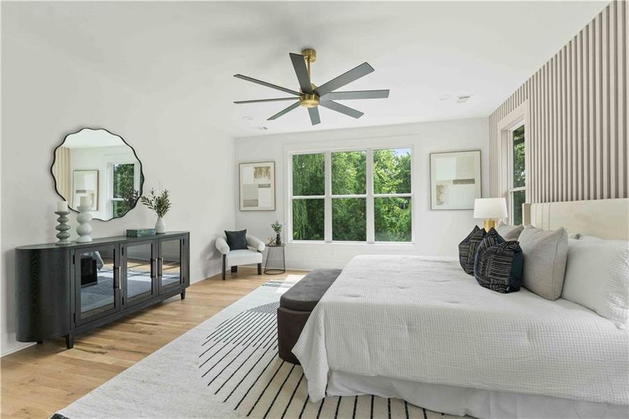 Furnished interior view inside a new home in , Atlanta (Image 5).