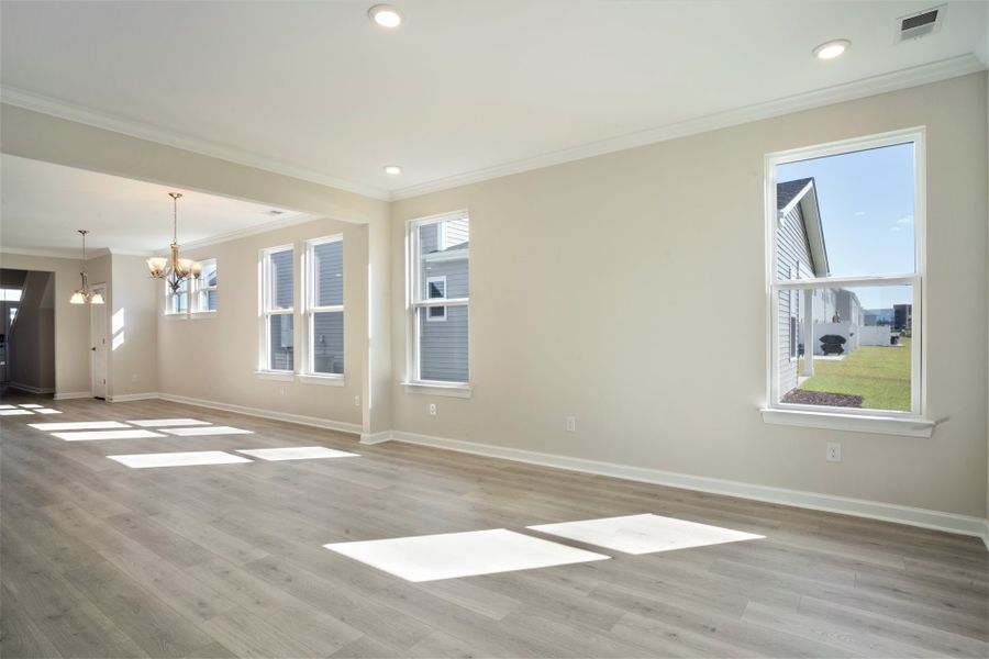 Representative unfurnished interior of a home built from the The Jasmine by Chesapeake Homes in Coastal Club of the Carolinas, Calabash (Image 19).