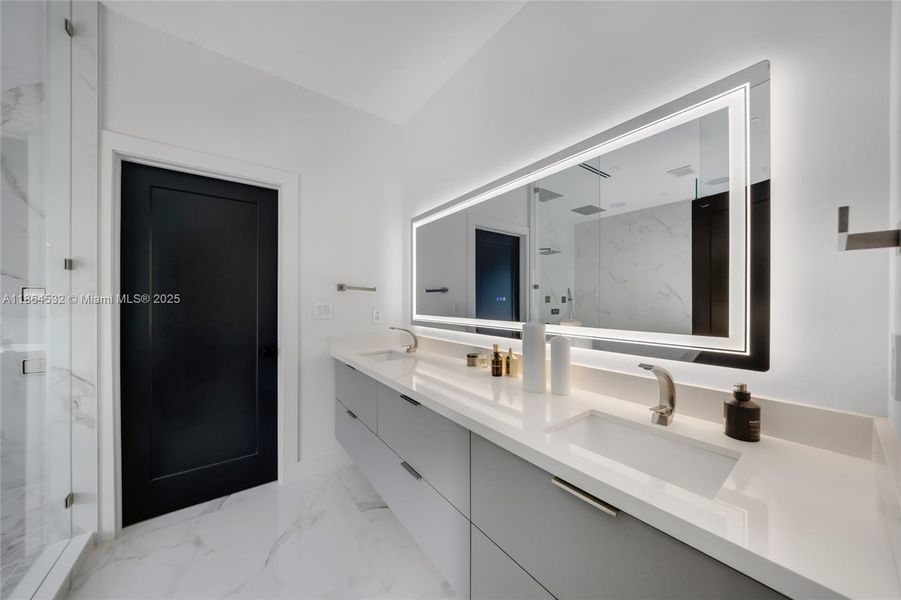 Furnished interior view inside a new home in , Miami (Image 35).