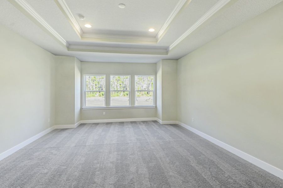 Representative unfurnished interior of a home built from the Julington by Riverside Homes in Hidden Creek at SilverLeaf 70' Series, St. Augustine (Image 26).