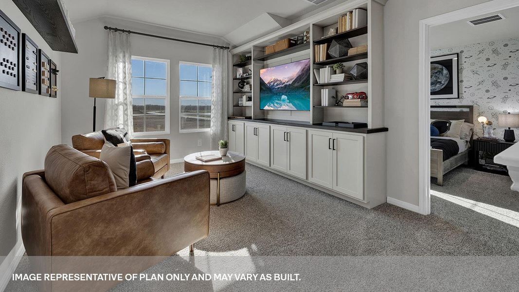 Furnished interior view inside a new home in Whisper South, San Marcos (Image 16).