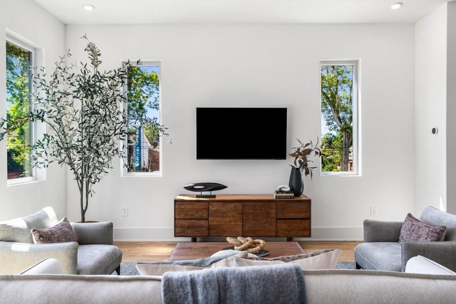 Furnished interior view inside a new home in , Atlanta (Image 12).
