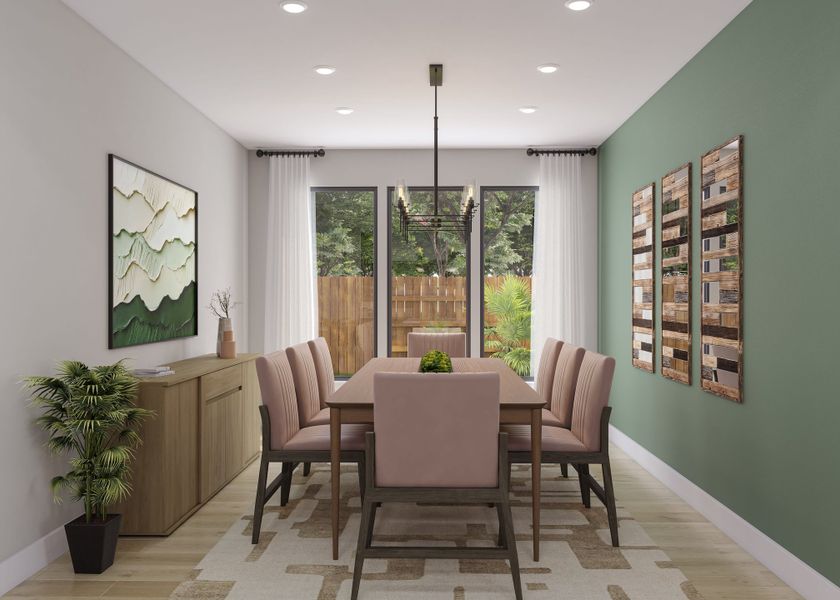 Furnished interior view inside a new home in Bridgeland, Cypress (Image 6). Furnished interior view inside a new home in Bridgeland, Cypress (Image 6).