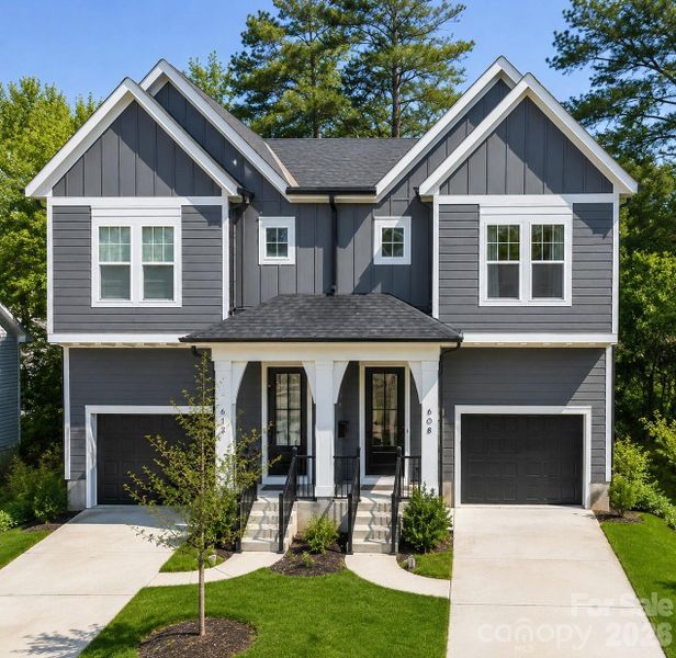 Front exterior of a new home in , Charlotte, NC, highlighting curb appeal (Image 23). Front exterior of a new home in , Charlotte, NC, highlighting curb appeal (Image 23).
