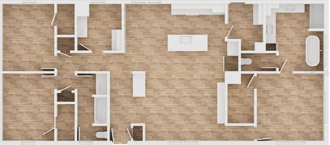 2D floor plan layout of this home in , Hawthorne, FL (Image 3).