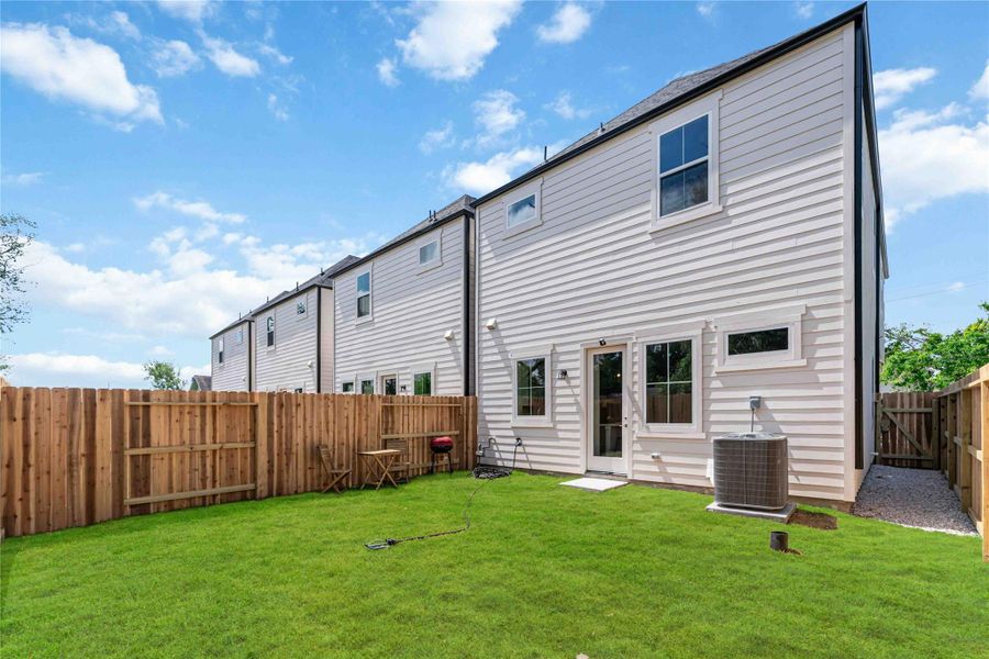 Exterior details and patio area of a home in , Houston (Image 4).