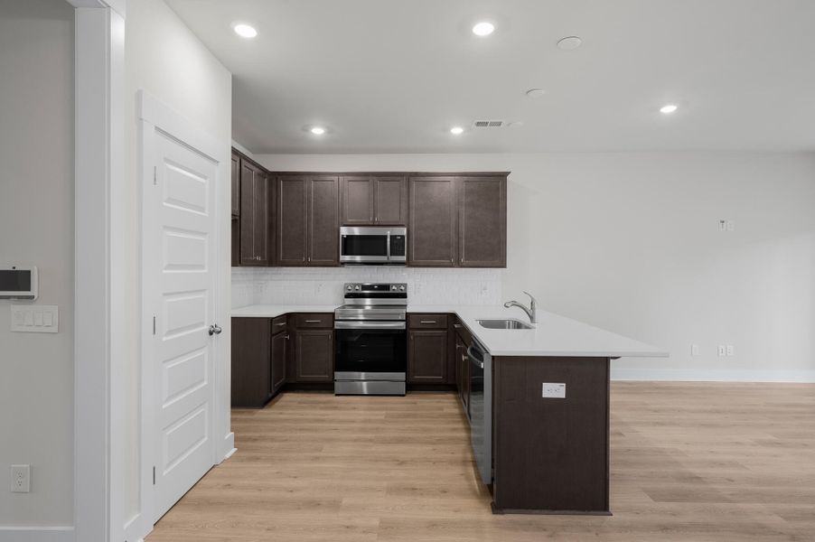 Photo is of a similar home