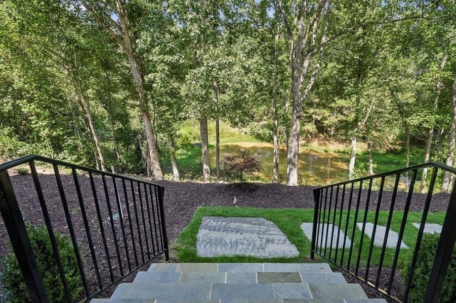 Exterior details and patio area of a home in , Roswell (Image 37).