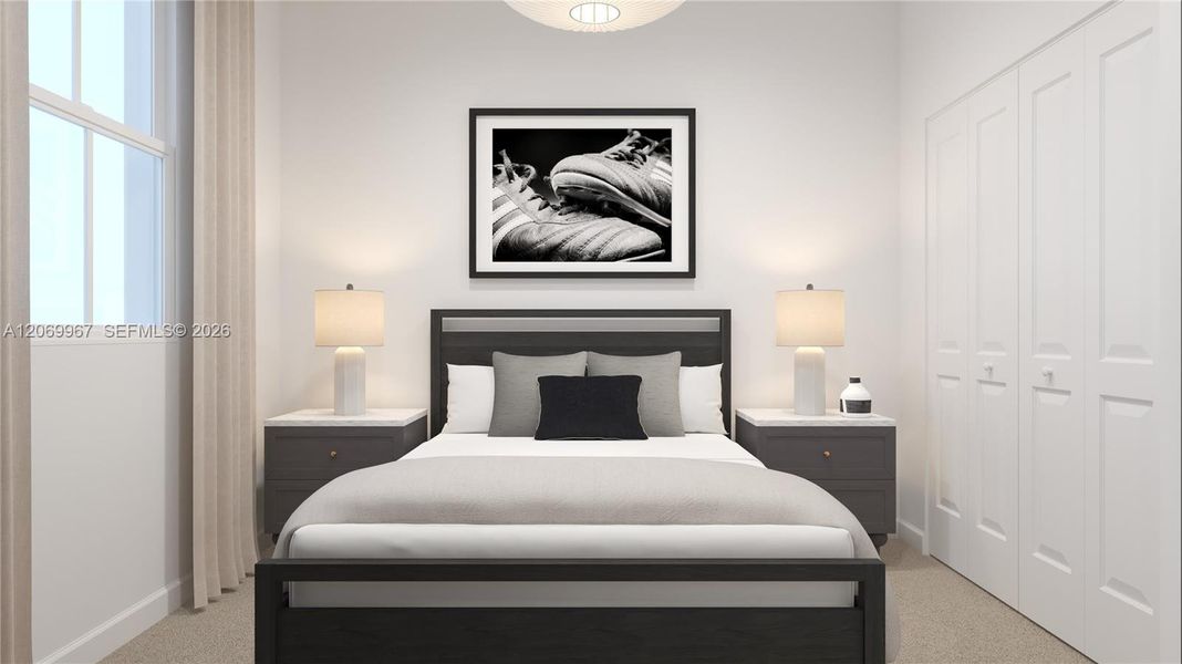 Furnished interior view inside a new home in Breezewood, Miami (Image 15).