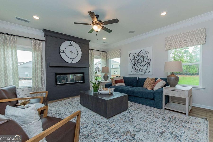 Furnished interior view inside a new home in Stonebridge North, Macon (Image 9). Furnished interior view inside a new home in Stonebridge North, Macon (Image 9).