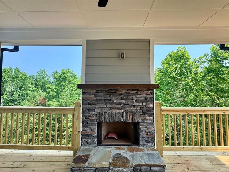 Exterior details and patio area of a home in , Lula (Image 3).