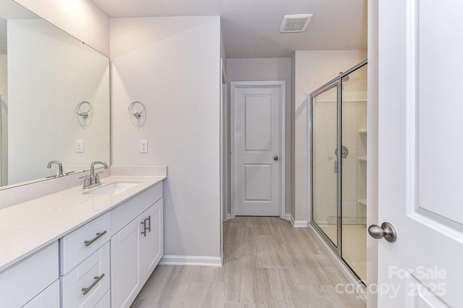 Furnished interior view inside a new home in Shepherds Landing, Mooresville (Image 9).