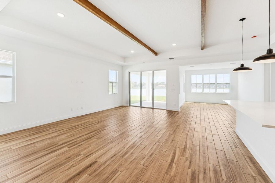 Great Room, Kitchen and Dining Room