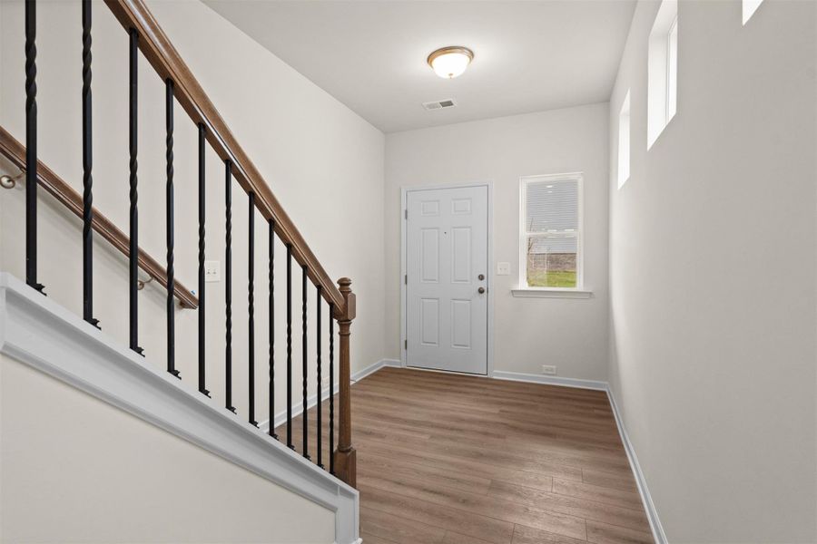 The Dove- Foyer. Home under construction, photo used for illustrative purposes only, colors and options will vary.