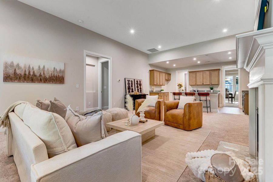 Furnished interior view inside a new home in , Charlotte (Image 8). Furnished interior view inside a new home in , Charlotte (Image 8).