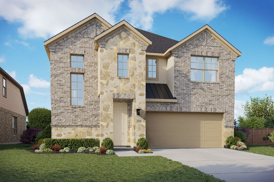 2D floor plan layout of this home in Clear Creek, New Braunfels, TX (Image 5).