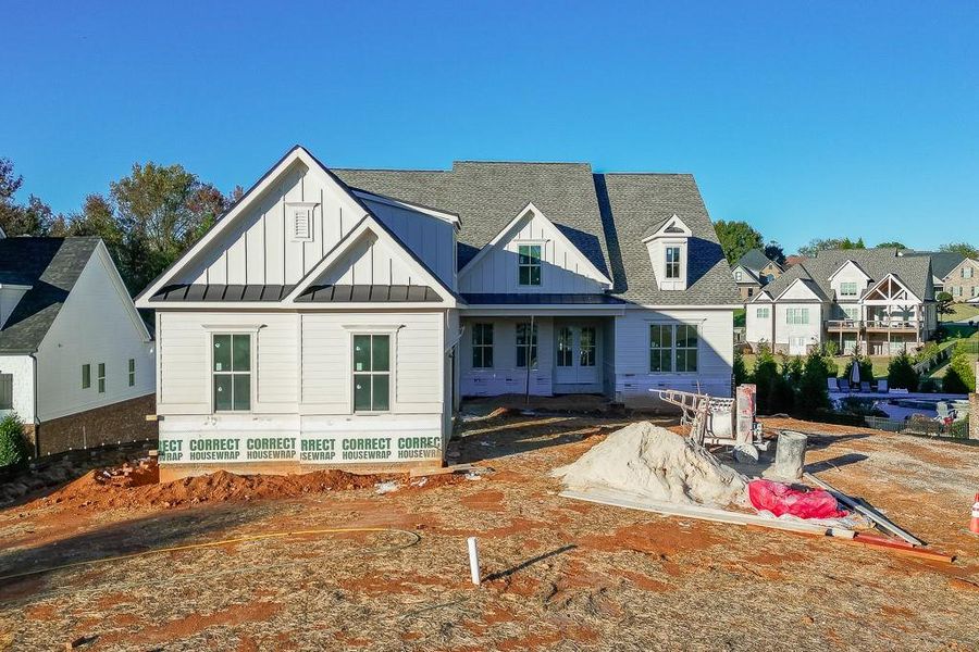 Front exterior of a new home in , Jefferson, GA, highlighting curb appeal (Image 1).