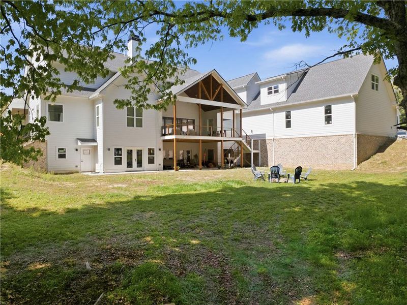 Exterior details and patio area of a home in , Sugar Hill (Image 33).