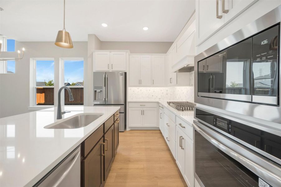 Furnished interior view inside a new home in Elyson - Grove Row Collection, Katy (Image 10).