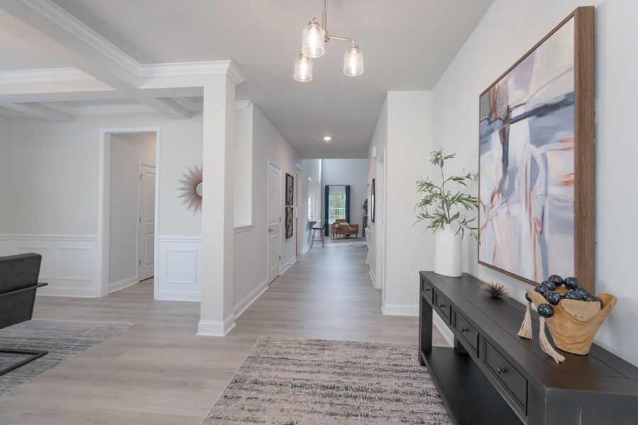 Representative furnished interior of a home built from the 3320 by Adams Homes in Falls of the Cape, Lillington (Image 4).