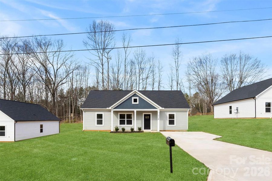 Front exterior of a new home in , Kings Mountain, NC, highlighting curb appeal (Image 23).