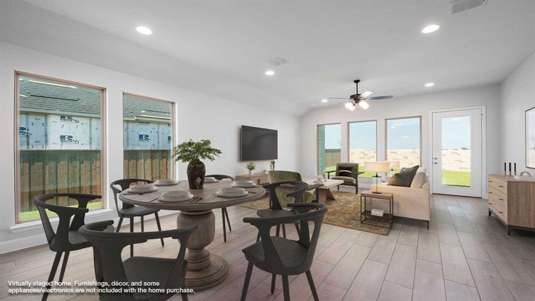 Furnished interior view inside a new home in Trinity Falls 45', McKinney (Image 8). Furnished interior view inside a new home in Trinity Falls 45', McKinney (Image 8).