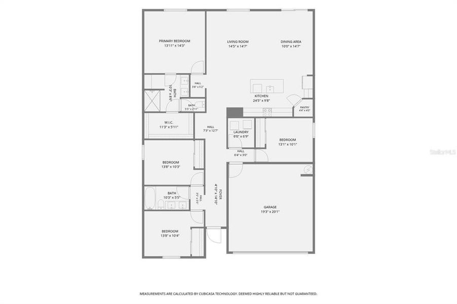 2D floor plan layout of this home in Salt Meadows - Classic Series, Parrish, FL (Image 5). 2D floor plan layout of this home in Salt Meadows - Classic Series, Parrish, FL (Image 5).