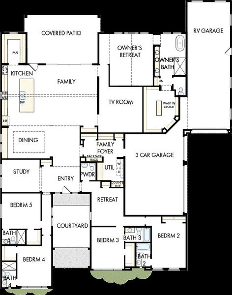 2D floor plan layout of this home in Tierra at Legado West, Queen Creek, AZ (Image 2). 2D floor plan layout of this home in Tierra at Legado West, Queen Creek, AZ (Image 2).