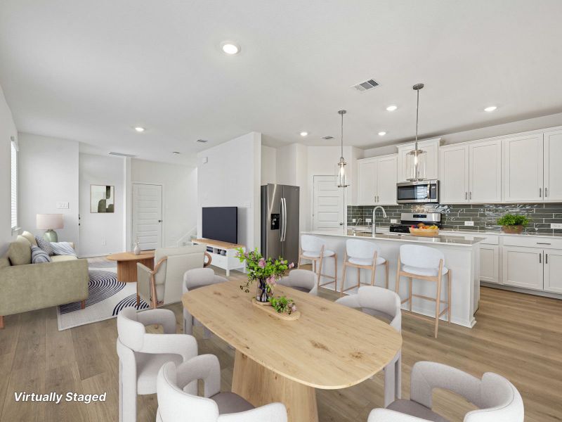 Furnished interior view inside a new home in Pinewood Trails - City Series, Atascocita (Image 6).