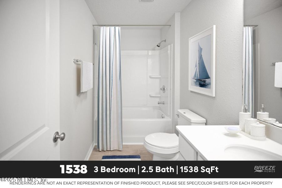 Furnished interior view inside a new home in , Jacksonville (Image 8).