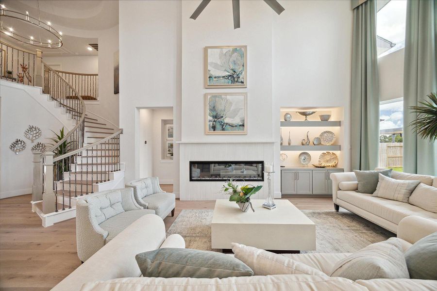 Representative furnished interior of a home built from the The Carter Z by Westin Homes in The Woodlands Hills – 65', Willis (Image 17).