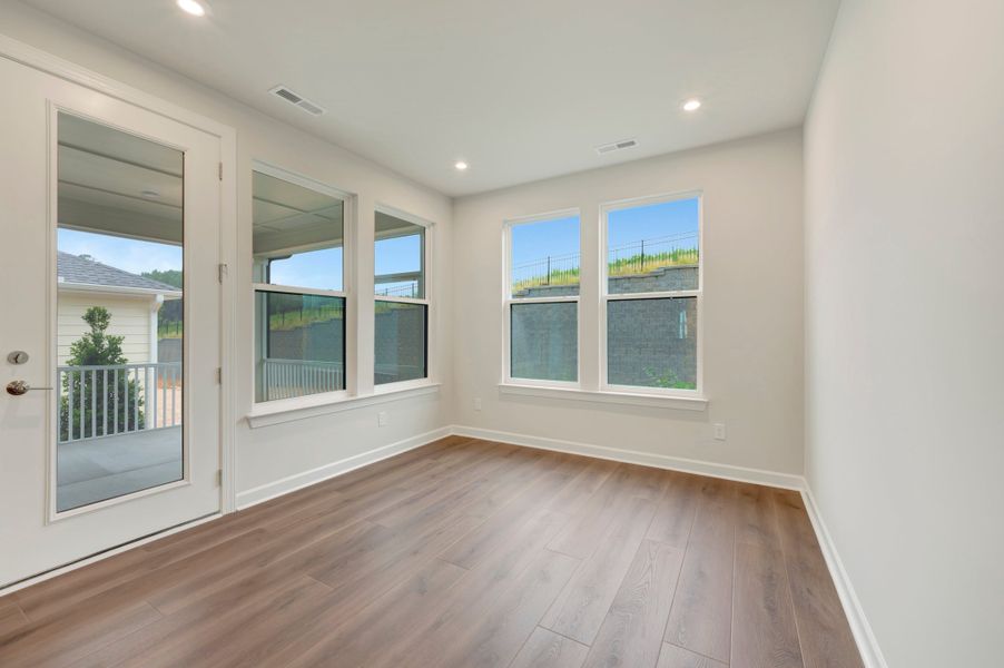 Spacious, unfurnished interior of a new home in Altis At Serenity | A 55+ Community, Fuquay Varina (Image 12). Spacious, unfurnished interior of a new home in Altis At Serenity | A 55+ Community, Fuquay Varina (Image 12).