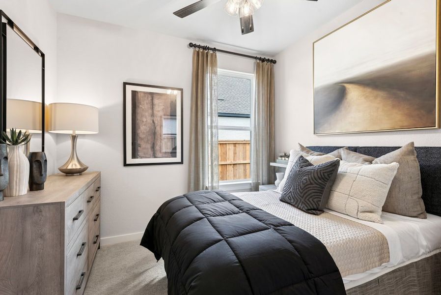 Representative furnished interior of a home built from the Upton by Scott Felder Homes in Flora, Hutto (Image 17).