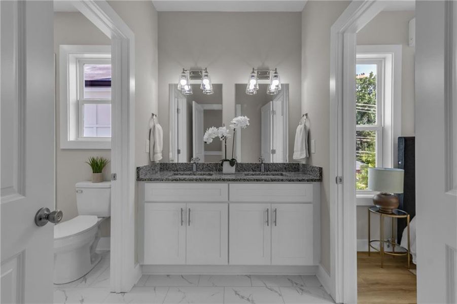 Furnished interior view inside a new home in , Atlanta (Image 19).