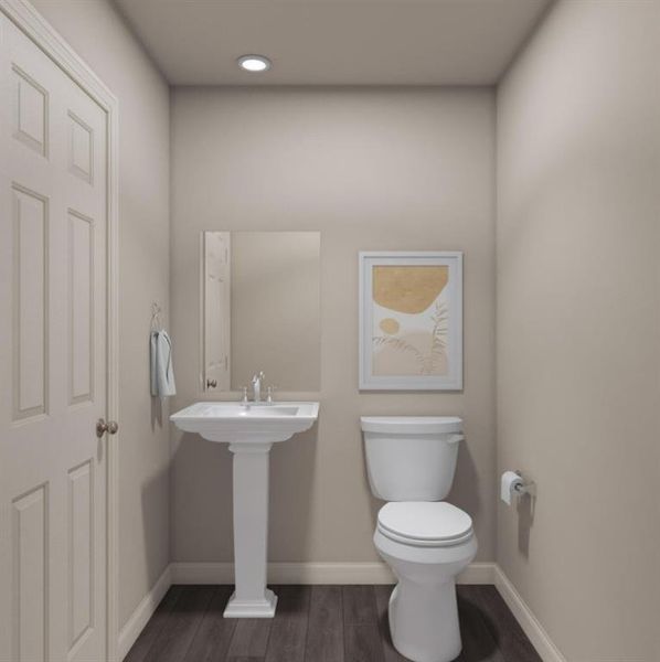 Furnished interior in a model home at Still Water Lake in Godley (Image 16).