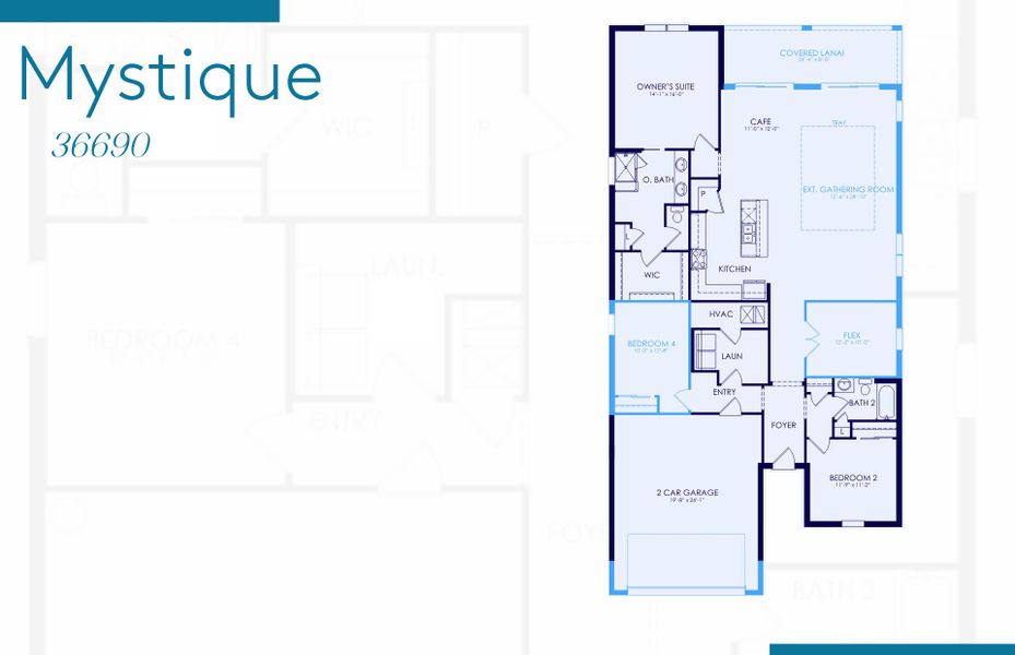 2D floor plan layout of this home in TerraWalk at Babcock Ranch, Alva, FL (Image 2). 2D floor plan layout of this home in TerraWalk at Babcock Ranch, Alva, FL (Image 2).