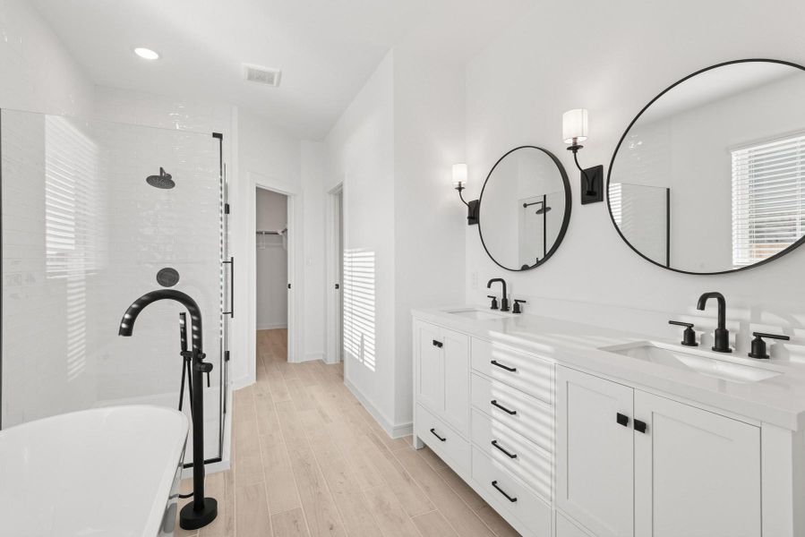 Spa-like primary bath (*Photo not of actual home and used for illustration purposes only.) Spa-like primary bath (*Photo not of actual home and used for illustration purposes only.)