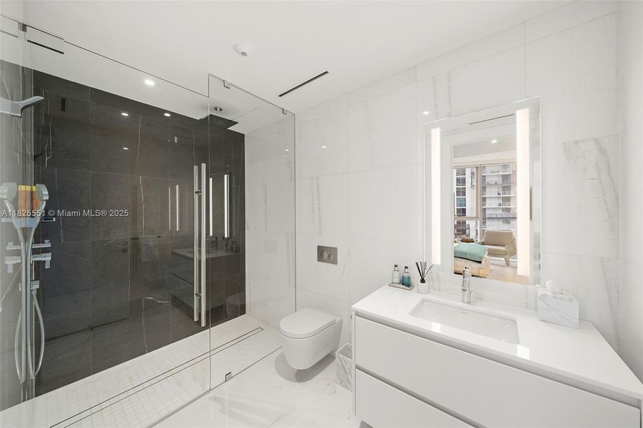 Furnished interior view inside a new home in Aston Martin Residences, Miami (Image 22).