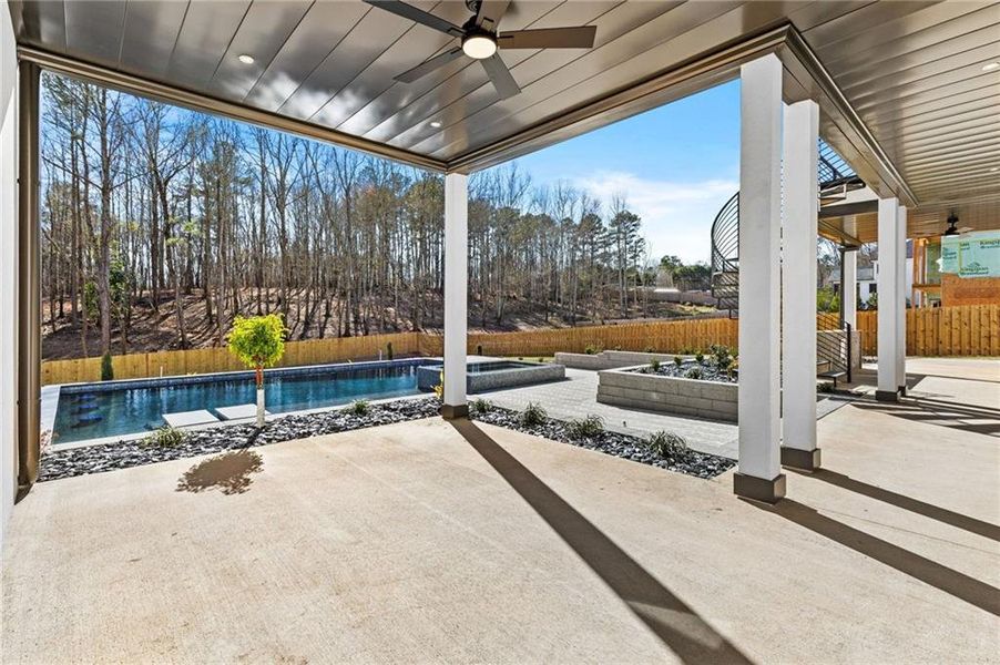 Exterior details and patio area of a home in , Flowery Branch (Image 31). Exterior details and patio area of a home in , Flowery Branch (Image 31).