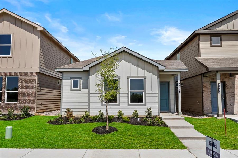 Front exterior of a new home in , Fort Worth, TX, highlighting curb appeal (Image 2). Front exterior of a new home in , Fort Worth, TX, highlighting curb appeal (Image 2).