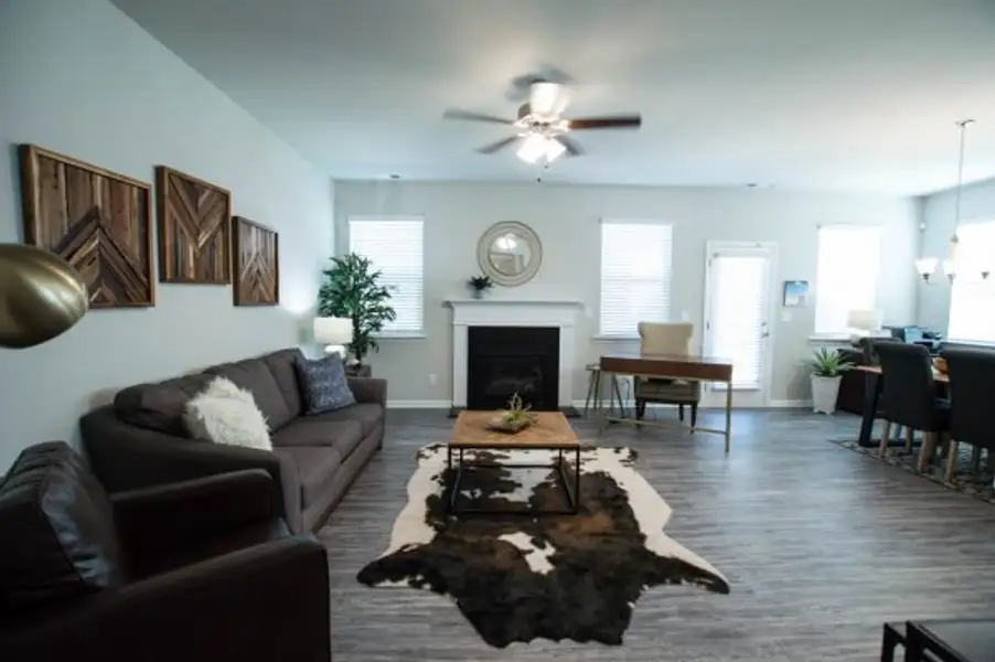 Representative furnished interior of a home built from the Glade by Piedmont Residential in Meadowyn, Cartersville (Image 3).