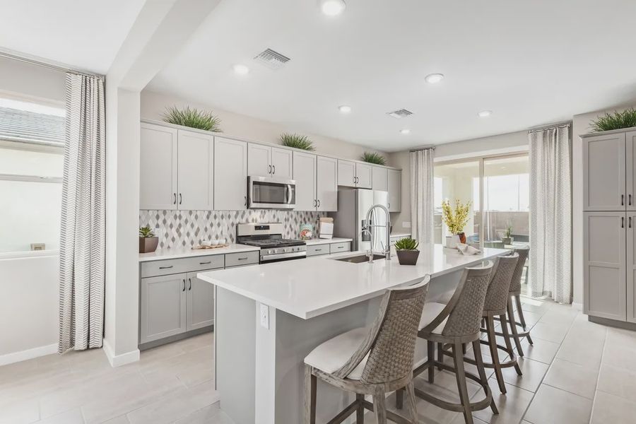 Furnished interior view inside a new home in Camilo at Santana, Yuma (Image 12).