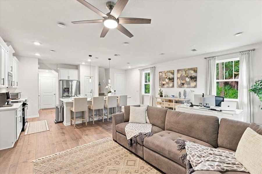 Furnished interior view inside a new home in Towns at Riverwalk, Sanford (Image 13). Furnished interior view inside a new home in Towns at Riverwalk, Sanford (Image 13).