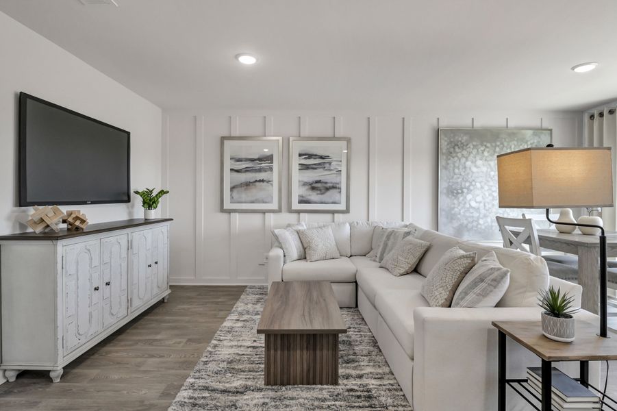 Representative furnished interior of a home built from the Jarrod by Veranda Homes in Trenton Place, Roebuck (Image 6).