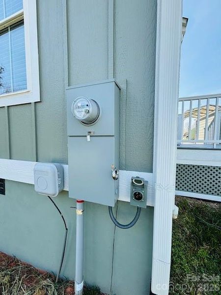 Exterior details and patio area of a home in , Ellenboro (Image 31).